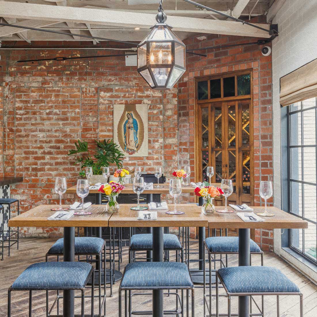 Semi-private bar lounge event space