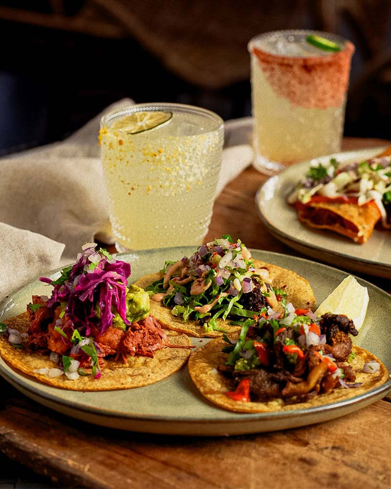 Vegan tacos and margaritas at Gracias Madre